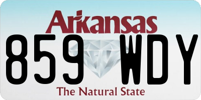 AR license plate 859WDY