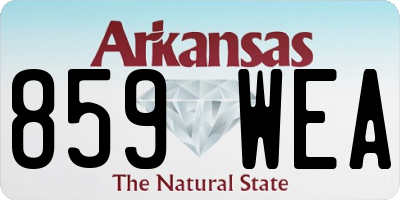 AR license plate 859WEA