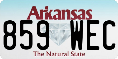 AR license plate 859WEC
