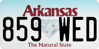 AR license plate 859WED