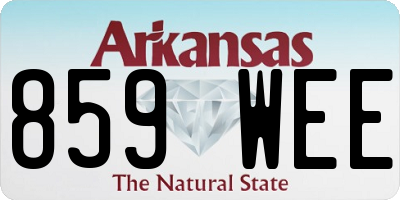 AR license plate 859WEE
