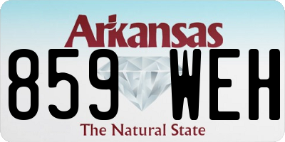 AR license plate 859WEH