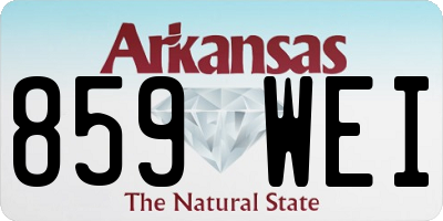 AR license plate 859WEI
