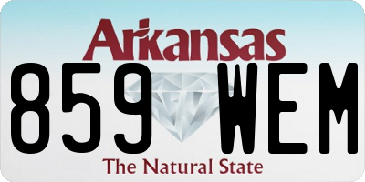 AR license plate 859WEM