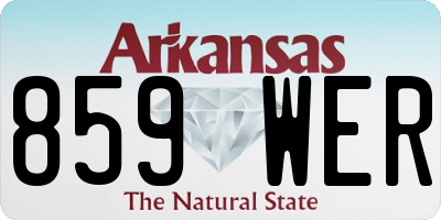 AR license plate 859WER