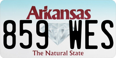 AR license plate 859WES