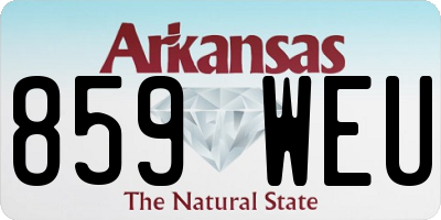 AR license plate 859WEU