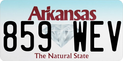 AR license plate 859WEV