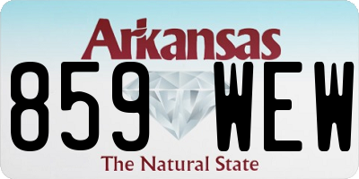 AR license plate 859WEW