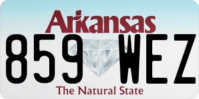 AR license plate 859WEZ
