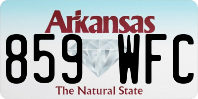 AR license plate 859WFC