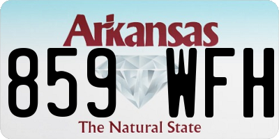 AR license plate 859WFH