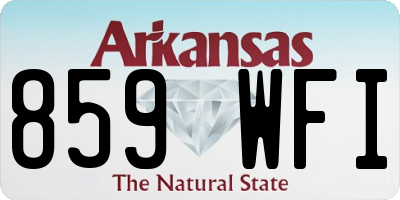 AR license plate 859WFI