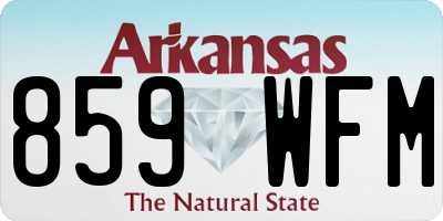 AR license plate 859WFM