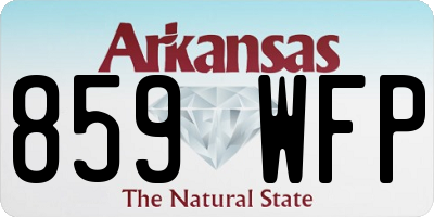 AR license plate 859WFP