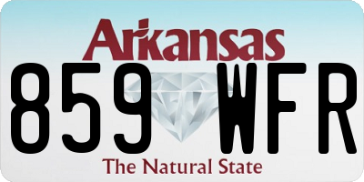 AR license plate 859WFR