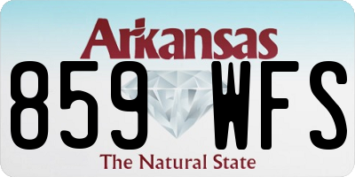 AR license plate 859WFS