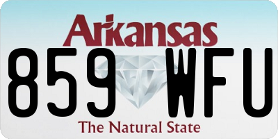 AR license plate 859WFU