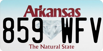 AR license plate 859WFV