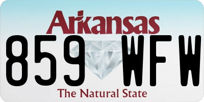 AR license plate 859WFW
