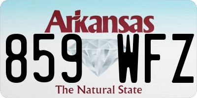 AR license plate 859WFZ