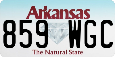 AR license plate 859WGC