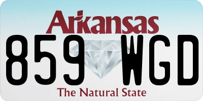 AR license plate 859WGD