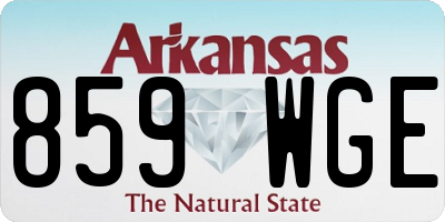 AR license plate 859WGE