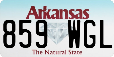 AR license plate 859WGL