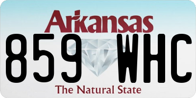 AR license plate 859WHC