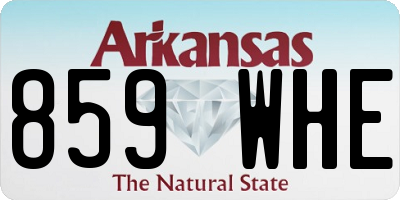 AR license plate 859WHE