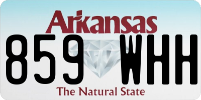 AR license plate 859WHH