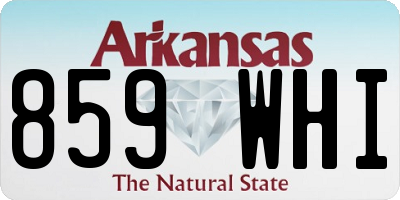 AR license plate 859WHI