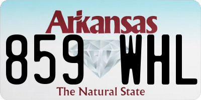 AR license plate 859WHL