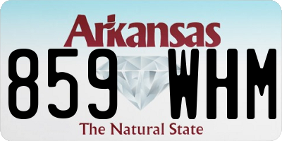 AR license plate 859WHM