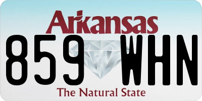 AR license plate 859WHN