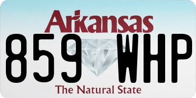 AR license plate 859WHP