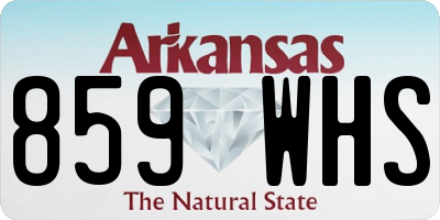 AR license plate 859WHS
