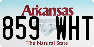AR license plate 859WHT