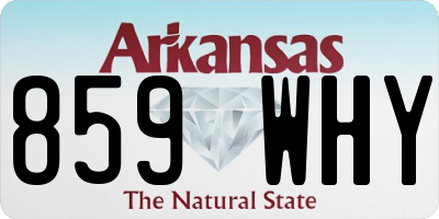 AR license plate 859WHY
