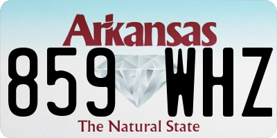 AR license plate 859WHZ