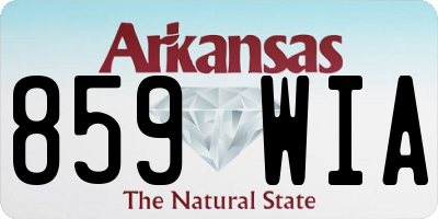 AR license plate 859WIA