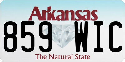 AR license plate 859WIC