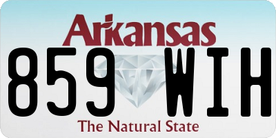 AR license plate 859WIH