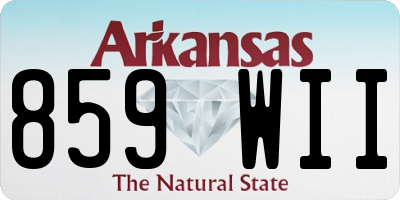 AR license plate 859WII