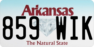 AR license plate 859WIK