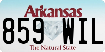AR license plate 859WIL