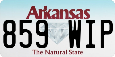 AR license plate 859WIP