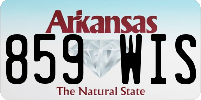 AR license plate 859WIS