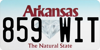 AR license plate 859WIT